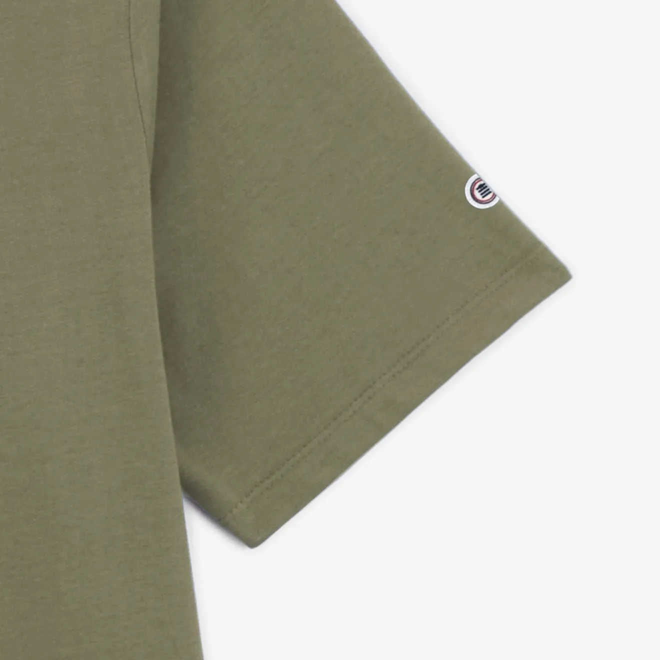 T-shirts>SERGE BLANCO Tigran Khaki Teak Round Neck T-shirt for Men | GRIS CHINÉ