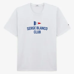 T-shirts>SERGE BLANCO Tigran White Round Neck T-shirt for Men | ARDOISE