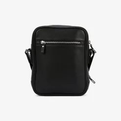 Vancouver|Sacoches>SERGE BLANCO VANCOUVER black leather satchel NOIR