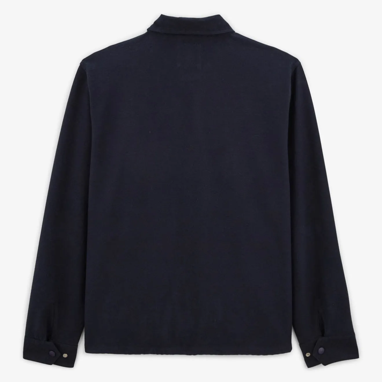 Crazy Logo|Vestes Worker>SERGE BLANCO Wayne coach jacket in dark navy bicycle embroidery jersey DENIM