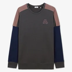 Sweats>SERGE BLANCO WE LOVE SERGE anthracite gray sweatshirt CIMENT