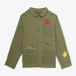 Doudounes Et Vestes|Tel Père, Tel Fils>SERGE BLANCO Wendel junior military worker jacket DARK NAVY