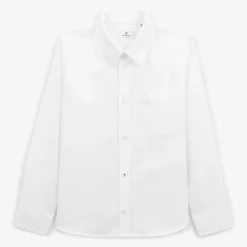 Chemises>SERGE BLANCO White junior regular oxford shirt TECK