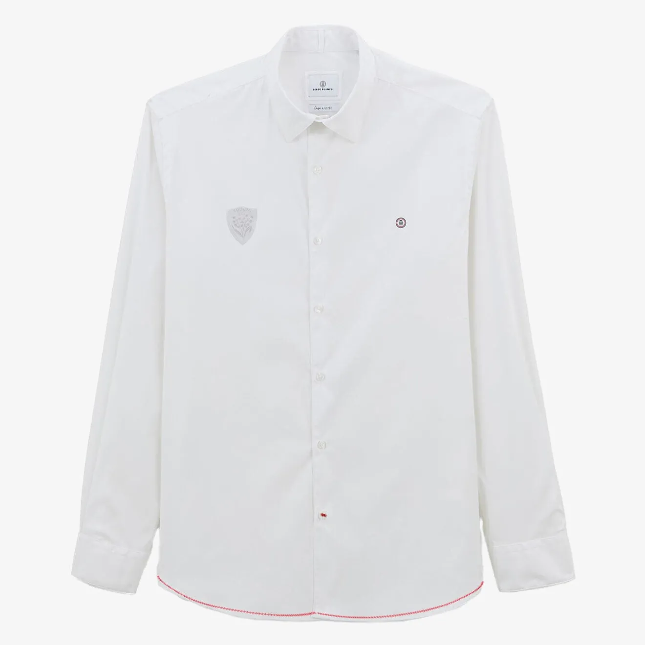 Rugby Club Toulonnais|Chemises>SERGE BLANCO White Rugby Club Toulonnais shirt NOIR